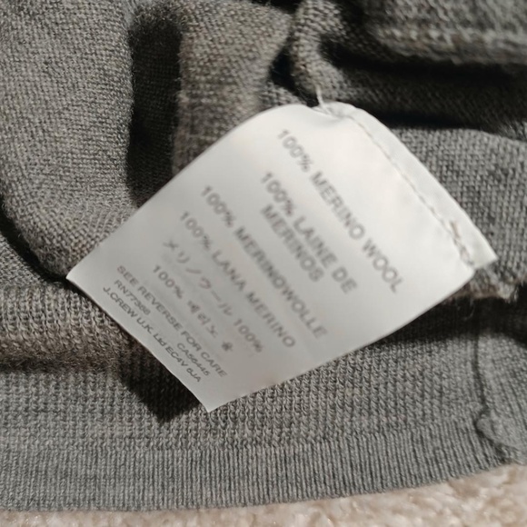 J CREW 100% Merino Wool Belted Long Cardigan XS-S - Picture 5 of 6